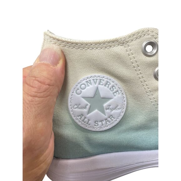 Converse Chuck Taylor womans Monie Hi "Ombre' Dew white High Sneakers SZ 9 - Picture 16 of 16